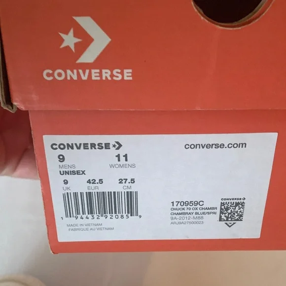 Converse All Star Chuck Taylor Pastel Green and Blue Sneakers NIB - Picture 7 of 13